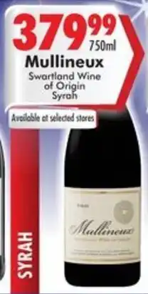 Prestons Mullineux Swartland Wine of Origin Syrah offer