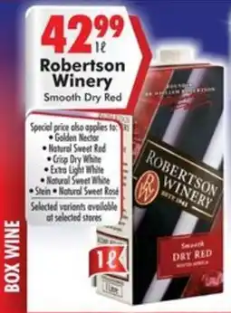 Prestons Robertson Winery Smooth Dry Red offer