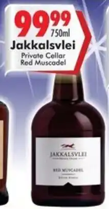 Prestons Jakkalsvlei Private Cellar Red Muscadel offer
