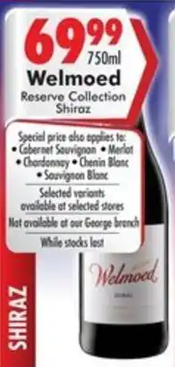 Prestons Welmoed Reserve Collection Shiraz offer