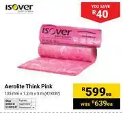 Builders Warehouse Isover Aerolite Think Pink-Each offer