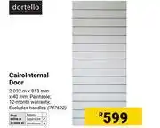 Builders Warehouse Dortello Cairo Internal Door offer