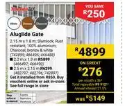Builders Warehouse Xpanda DIY Aluglide Gate-2.15m x 1.8m offer