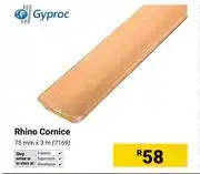 Builders Warehouse Gyproc Rhino Cornice 75mm x 3m offer