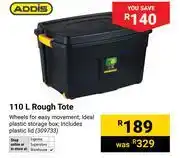 Builders Warehouse Addis 110L Rough Tote offer