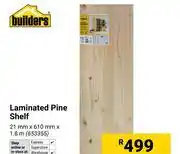 Builders Warehouse Builders Laminated Pine Shelf-21mm x 610mm x 1.8m offer