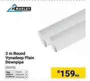 Builders Warehouse Marley 3m Round Vynadeep Plain Downpipe-Each offer