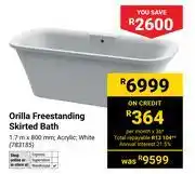 Builders Warehouse Orill Freestanding Skirted Bath offer