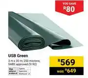 Builders Warehouse USB Green 3m x 30m offer