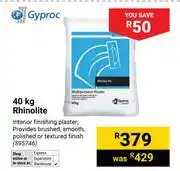 Builders Warehouse Gyproc Rhinolite-40Kg offer
