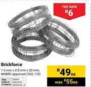 Builders Warehouse Brickforce 1.5mm x 2.8mm x 20mm-Each offer