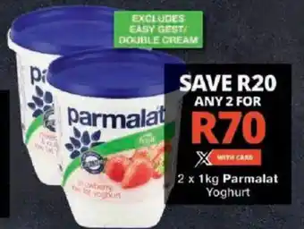 Checkers Parmalat Yoghurt offer
