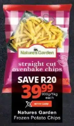 Checkers Natures Garden Frozen Potato Chips offer