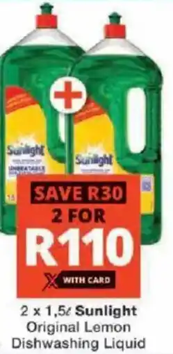 Checkers Sunlight Original Lemon Dishwashing Liquid offer