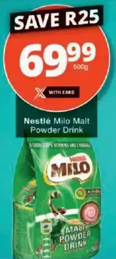 Checkers Nestlé Milo Malt Powder Drink offer