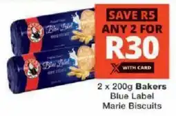 Checkers Bakers Blue Label Marie Biscuits offer