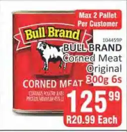 KitKat Cash and Carry Bull Brand Corned Meat Original 300g 6s offer