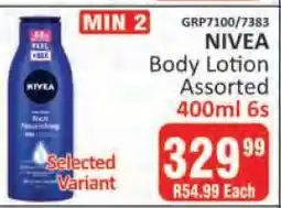 KitKat Cash and Carry Nivea Body Lotion Assorted offer