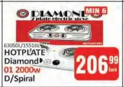 KitKat Cash and Carry HOTPLATE Diamond 01 2000w D/Spiral offer