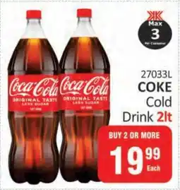 KitKat Cash and Carry Coke Cold Drink 2lt offer