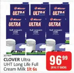 KitKat Cash and Carry CLOVER Ultra UHT Long Life Full Cream Milk 1lt 6s offer