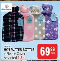 HOT WATER BOTTLE + Fleece Cover