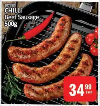 KitKat Cash and Carry CHILLI Beef Sausage 500g offer