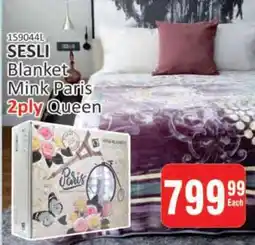 KitKat Cash and Carry SESLI Blanket Mink Paris 2ply Queen offer