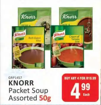 KitKat Cash and Carry Knorr Packet Soup Assorted-50g offer