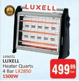 KitKat Cash and Carry LUXELL Heater Quarts 4 Bar LX2850 1500W offer