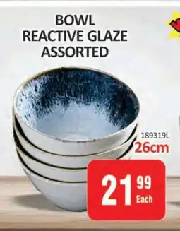 KitKat Cash and Carry BOWL REACTIVE GLAZE ASSORTED offer