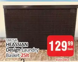KitKat Cash and Carry HEASSIAN Design Laundry Basket 25lt offer