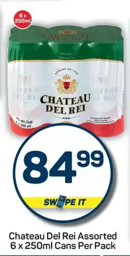 Pick n Pay Chateau Del Rei Assorted 6 x 250ml Cans Per Pack offer