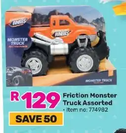 Game Friction Monster Truck Assorted offer