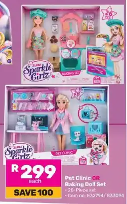 Game Pet Clinic OR Baking Doll Set offer