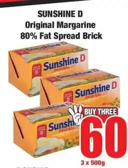 Boxer SUNSHINE D Original Margarine 80% Fat Spread Brick offer