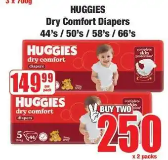 Boxer HUGGIES Dry Comfort Diapers offer