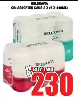 Boxer BELGRAVIA GIN ASSORTED CANS 2 X (6 X 440ML) offer