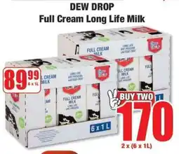 Boxer DEW DROP Full Cream Long Life Milk offer