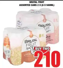 Boxer BRUTAL FRUIT ASSORTED CANS 2 X (6 X 500ML) offer