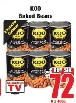 Boxer KOO Baked Beans offer