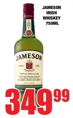 Boxer JAMESON IRISH WHISKEY 750ML offer