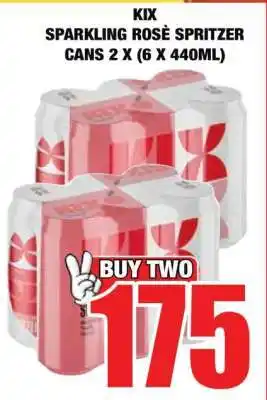 Boxer KIX Sparkling Rosè Spritzer Cans 2 x (6 x 440ml) offer