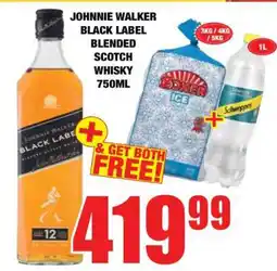 Boxer JOHNNIE WALKER BLACK LABEL BLENDED SCOTCH WHISKY 750ML offer