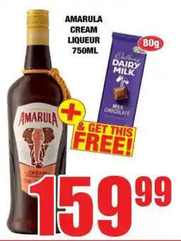 Boxer Amarula Cream Liqueur-750ml offer
