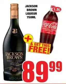 Boxer JACKSON BROWN LIQUEUR 750ML offer