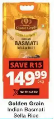 Checkers Golden Grain Indian Basmati Sella Rice offer