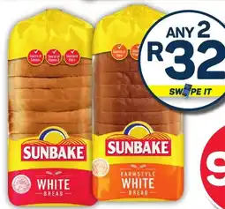 Pick n Pay Sunbake or Farmstyle White Bread offer