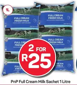 Pick n Pay PnP Full Cream Milk Sachet offer