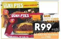 OBC Meat & Chicken Vuka pies assorted offer